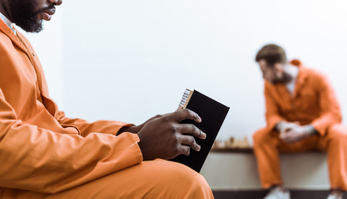 Prisoner reading